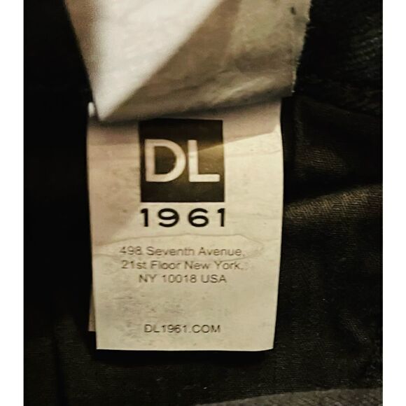 Dl 1961 Margoux Intasculpt Ankle Skinny Dark Navy Size 24 W/ Frayed Ankle - Picture 5 of 8